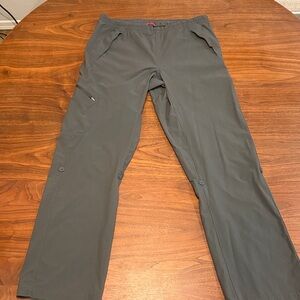 The North Face Men's Charcoal Cargo Pants Size Medium Adjustable Length